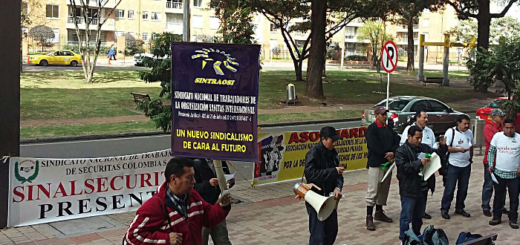 Los vigilantes se movilizan en Bogotá contra el decreto 1539 4