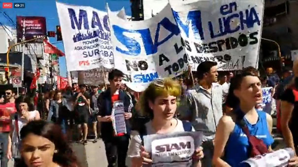 ARGENTINA: DESPIDOS MASIVOS Y REPRESIÓN EN LA METALÚRGICA SIAM 7
