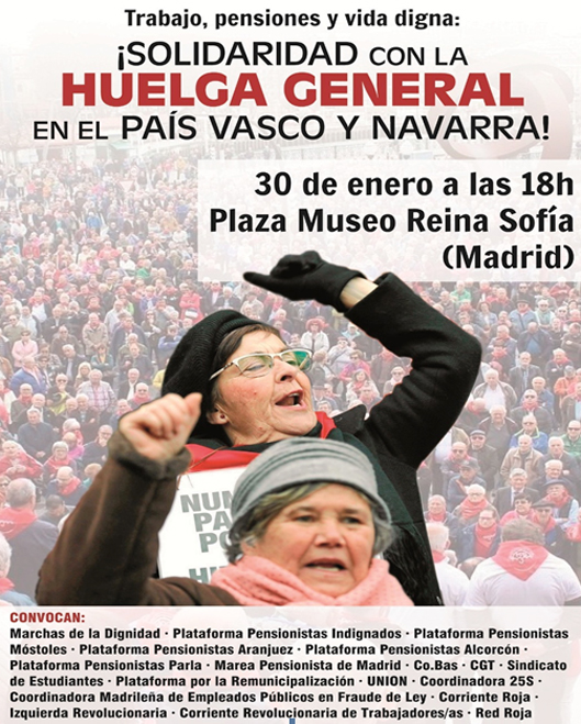 ESTADO ESPAÑOL: Convocan concentración, en Madrid, en apoyo a la Huelga General convocada en Euskadi y Nafarroa 10