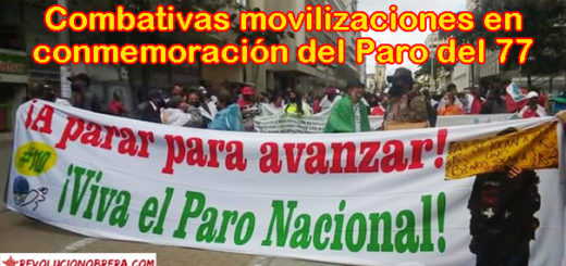 Movilizaciones en Conmemoración De Los 43 Años Del Paro “Cívico” Del 77 1