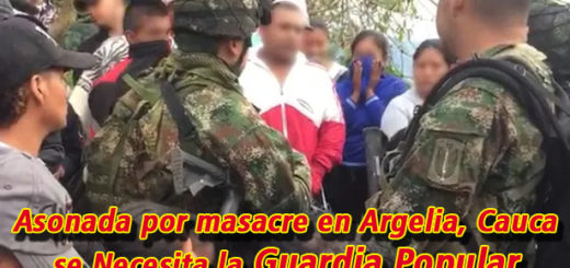 Asonada en Argelia, Cauca tras masacre