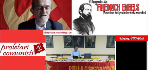 Saludos de Partidos y Organizaciones Comunistas al evento de celebración del Bicentenario de Federico Engels en Colombia 1