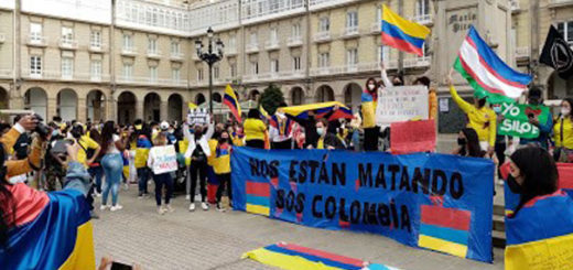 GALIZA: Concentración en apoyo a la lucha del pueblo colombiano