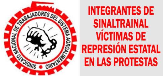 Integrantes de Sinaltrainal Víctimas de Represión Estatal en las Protestas