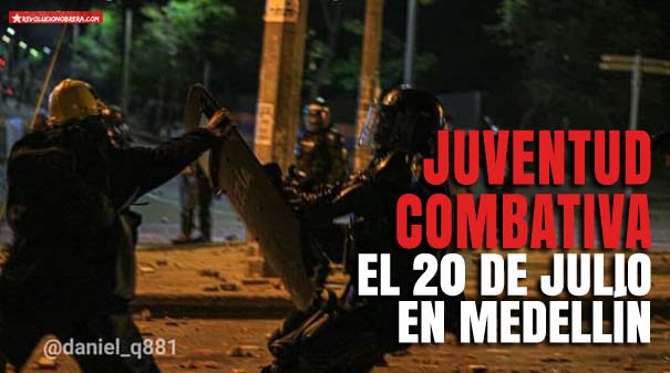 Juventud Combativa el 20 de Julio en Medellín