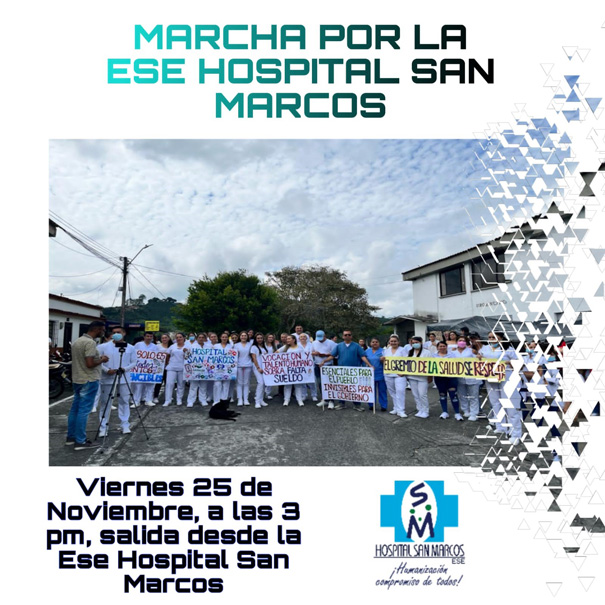 Solidaridad inmediata con los trabajadores del Hospital San Marcos 2