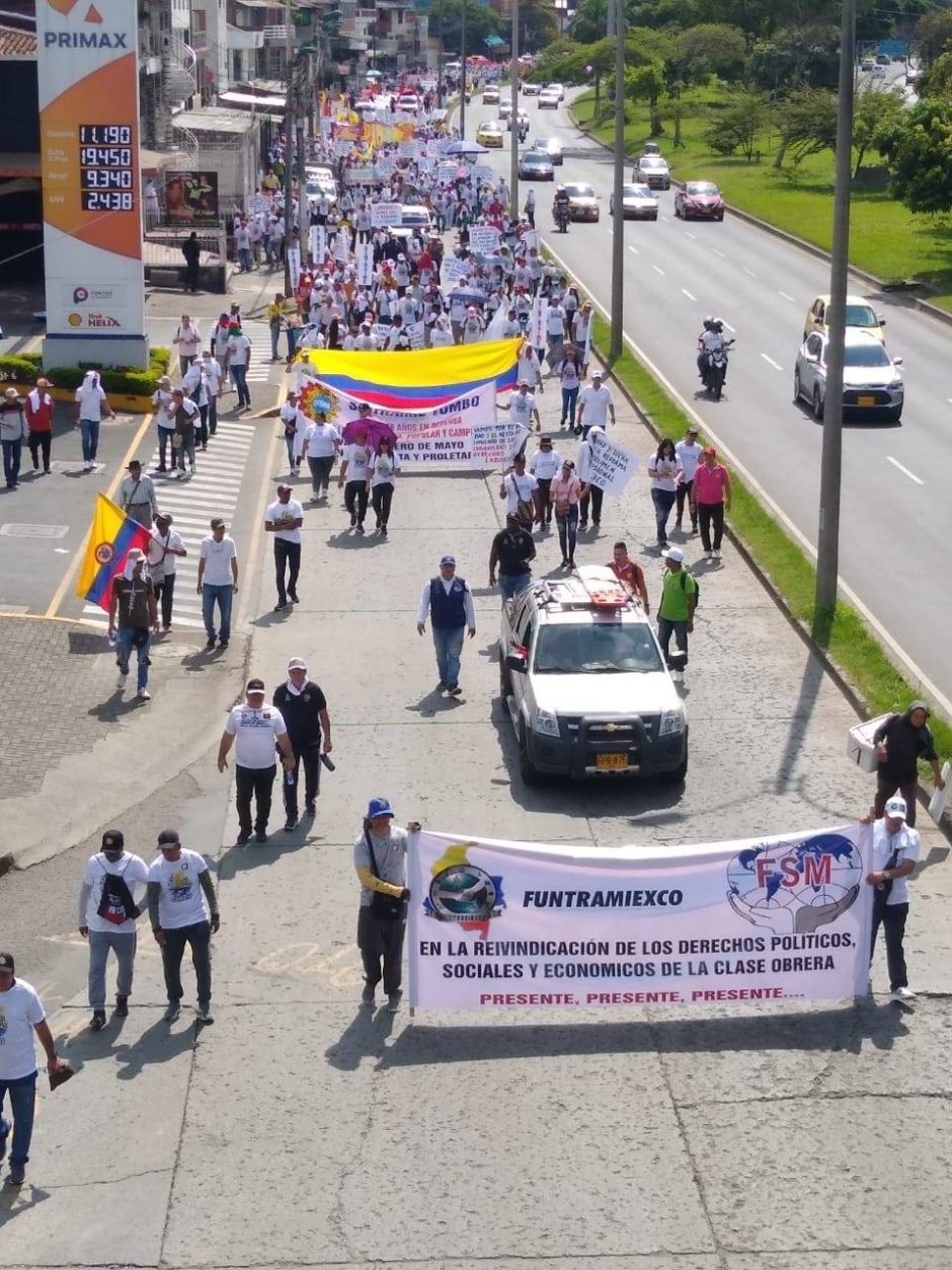 Reporte de la jornada del Primero de Mayo en Colombia 14