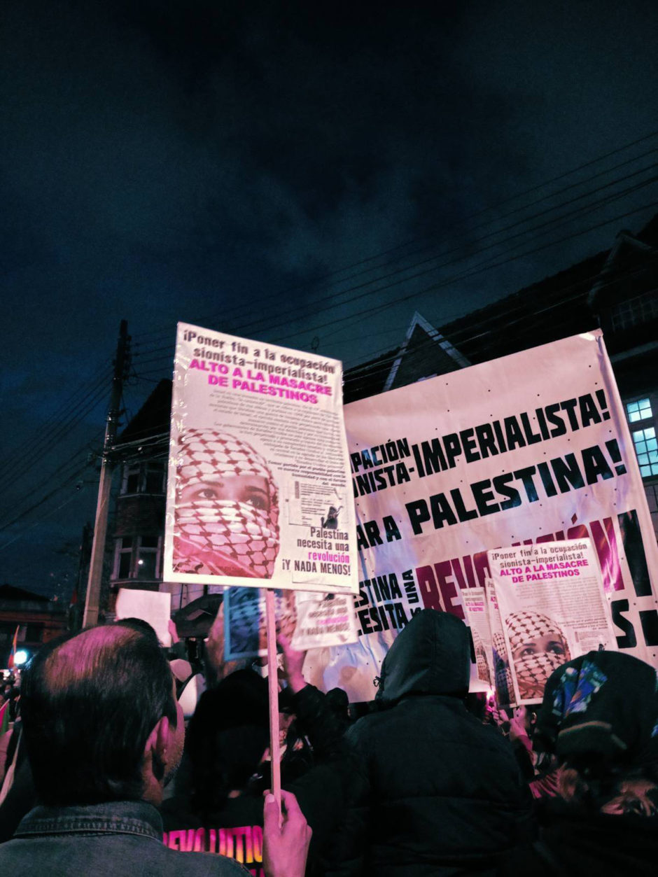 Frente a la Embajada Palestina en Bogotá el pueblo gritó ¡sionistas fuera! 6