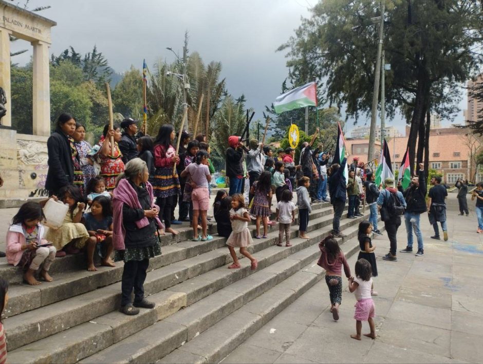 Reporte de una nueva manifestación en Bogotá en apoyo al pueblo palestino 5